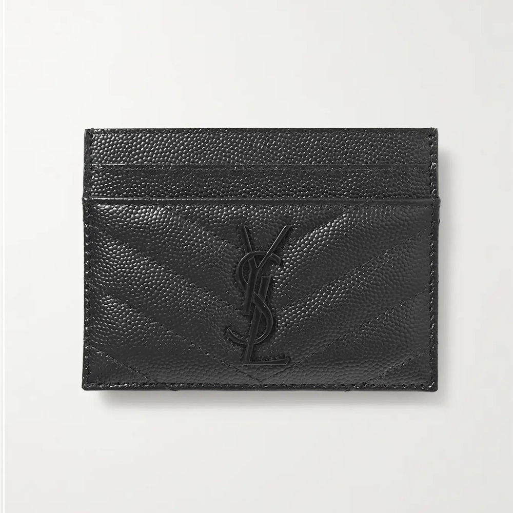 Saint Laurent Textured Black Card Holder